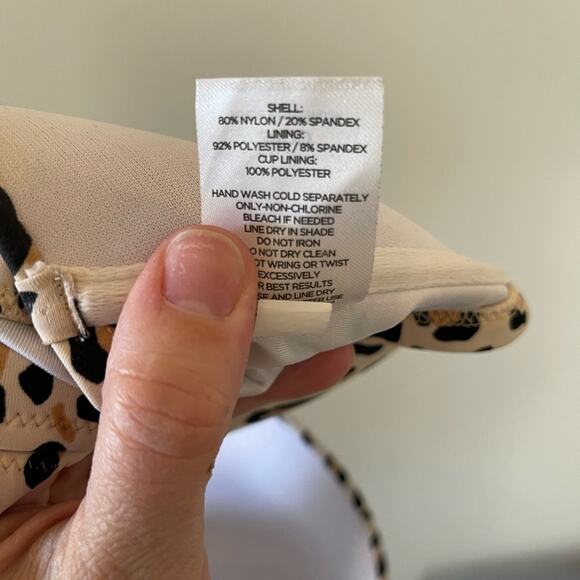 Shade and Shore leopard bikini top - Picture 8 of 10